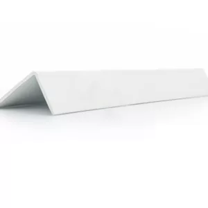 Cornière de protection PVC blanc, longueur 2,4 mètres
