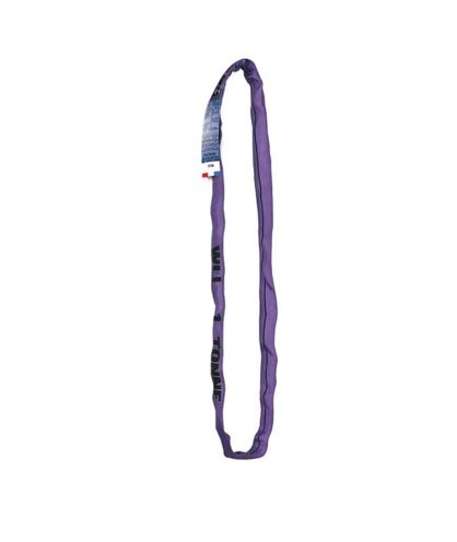 Élingue Plate Silverline 1 Tonne 2m - Polyester Résistant - Sécurité 7:1