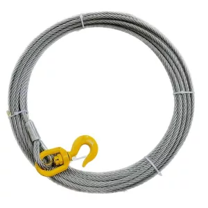 Cable de treuil avec crochet linguet à émerillon