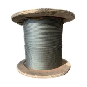 Câble antigiratoire 18 torons de 7 fils (18x7) - Acier galvanisé graissé - Âme métallique
