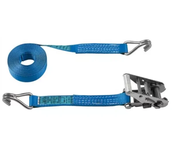Sangle d'arrimage 35 mm. crochets doigts rapprochés et cliquet renforcé