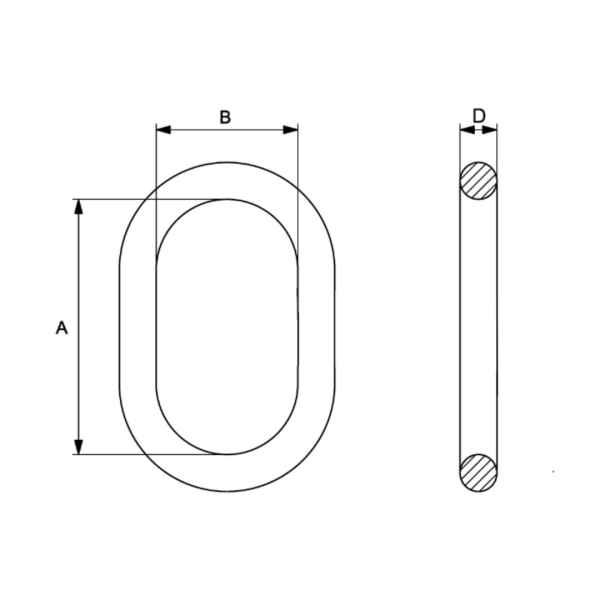 Maille de tête Grade 80 noire – Levage scénique et rigging professionnel – Image 2
