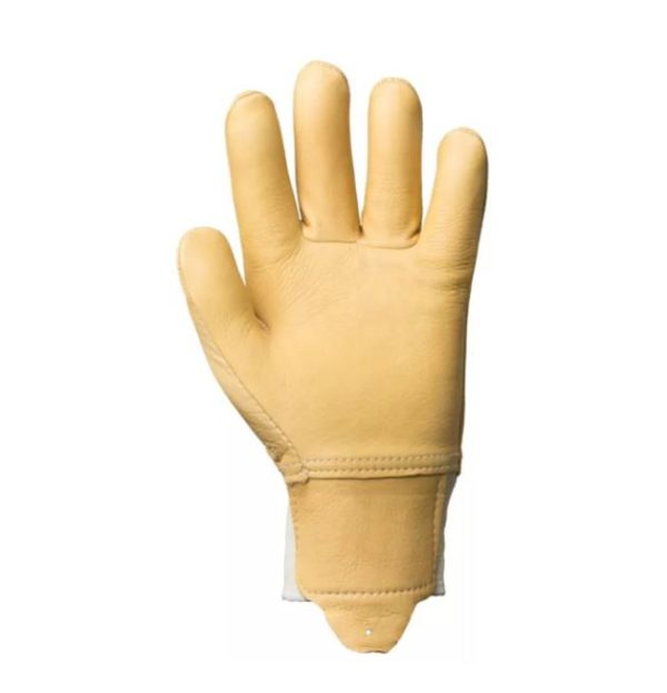 Gant cuir tout fleur de vachette , hydrofuge, Pouce palmé, Poignet tricot – Image 2