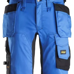 Short SNICKERS - 6141 AllroundWork - Short en Stretch - coupe ajustée - 48(FR40), Bleu