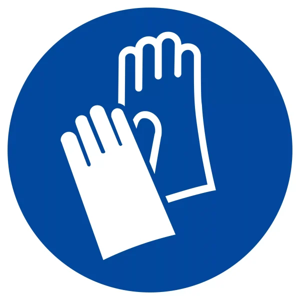 Panneau Gants de protection obligatoires PS Choc