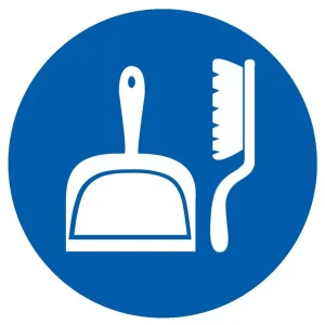 Panneau Obligation de ranger son poste de travail PS Choc
