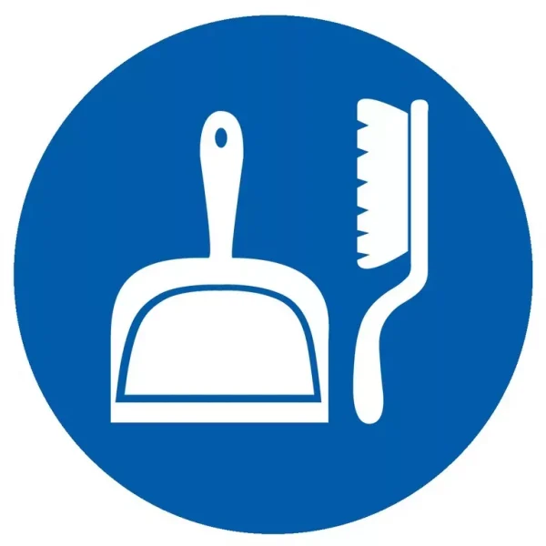 Panneau Obligation de ranger son poste de travail PS Choc