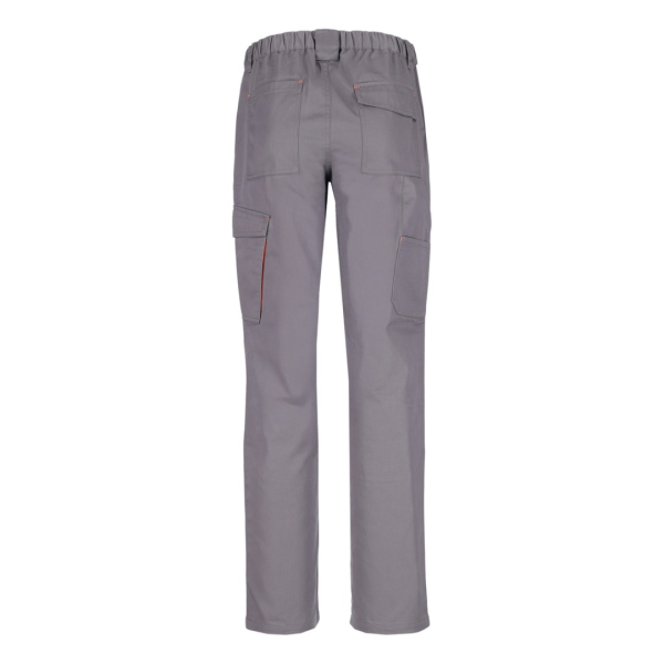 Pantalon de travail technique gris et orange haute résistance – multi-poches du S au 3XL – Image 4