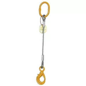 Élingue câble 1 brin crochet automatique EN 13414-1