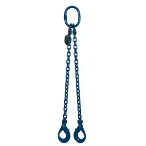 Élingue chaîne Grade 100 2 brins crochets automatiques CORDERIE WEISS