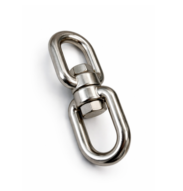 Émerillon acier inoxydable – liaison rotative inox pour chaîne et cordage – Image 3