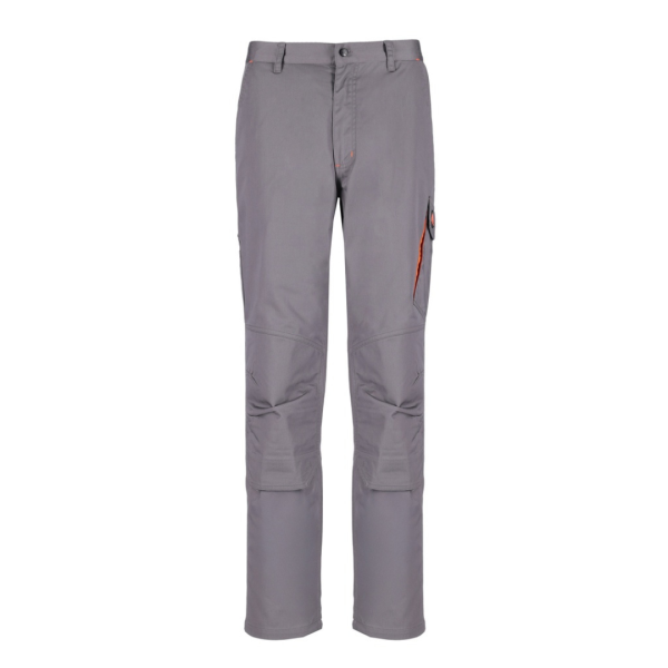 Pantalon de travail technique gris et orange haute résistance – multi-poches du S au 3XL – Image 3