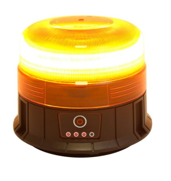 Gyrophare LED orange, magnétique, à batterie rechargeable – Image 2