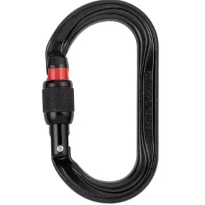 Mousqueton OXAN SCREW-LOCK noir acier EN 362
