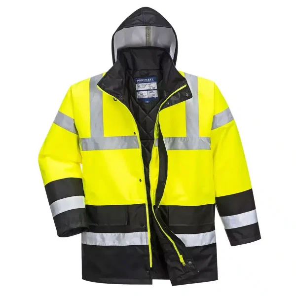 Parka Haute Visibilité Jaune/Noir