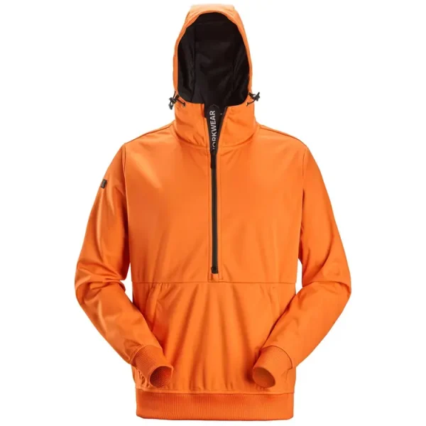 Sweat-shirt coupe-vent à capuche snickers demi-zippé