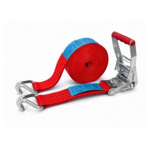sangle d'arrimage 50 mm rouge, doigts rapprochés