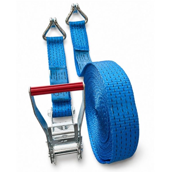sangle d'arrimage 50 mm, rupture 7T5, crochet doigts rapprochés EN 12195-2.