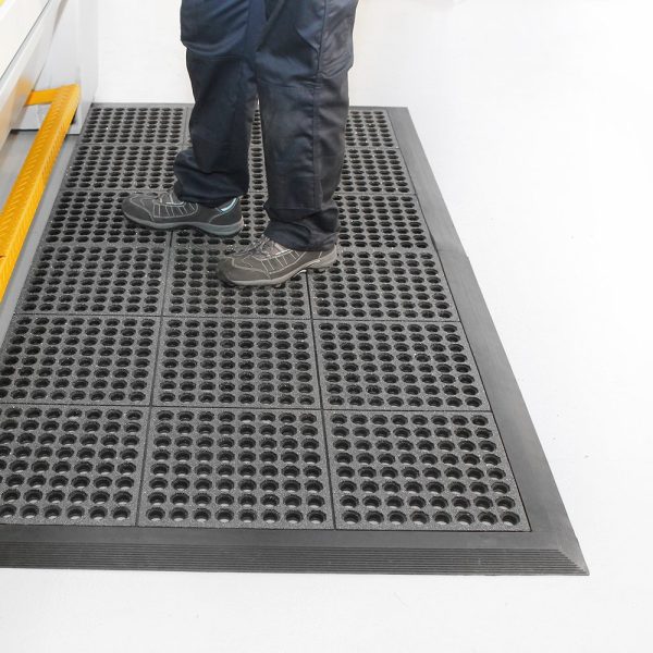 Dalle anti-fatigue emboîtable antidérapante – Usage professionnel