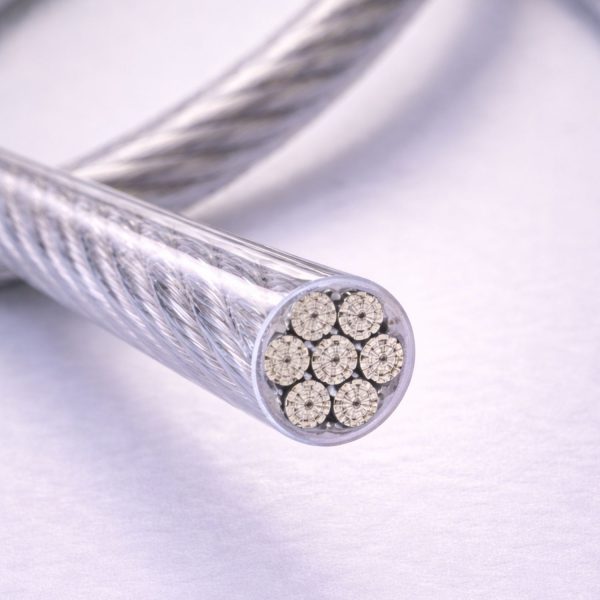 Câble acier gainé transparent (7x7 ou 7x19 selon diamètre) – Image 2