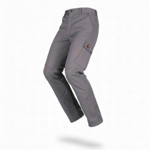 Pantalon de travail technique gris et orange haute résistance – multi-poches du S au 3XL