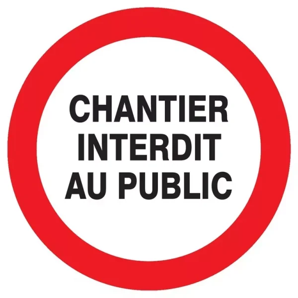 Panneau Chantier interdit au public PS Choc – Image 2
