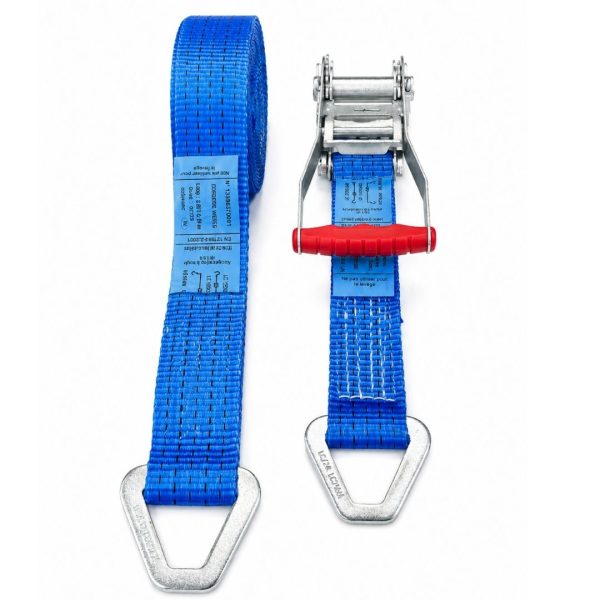 sangle d'arrimage largeur 50 mm, crochets triangulaires. . EN 12195-2.