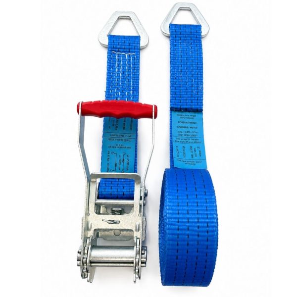 sangle d'arrimage largeur 50 mm, crochets triangulaires. . EN 12195-2