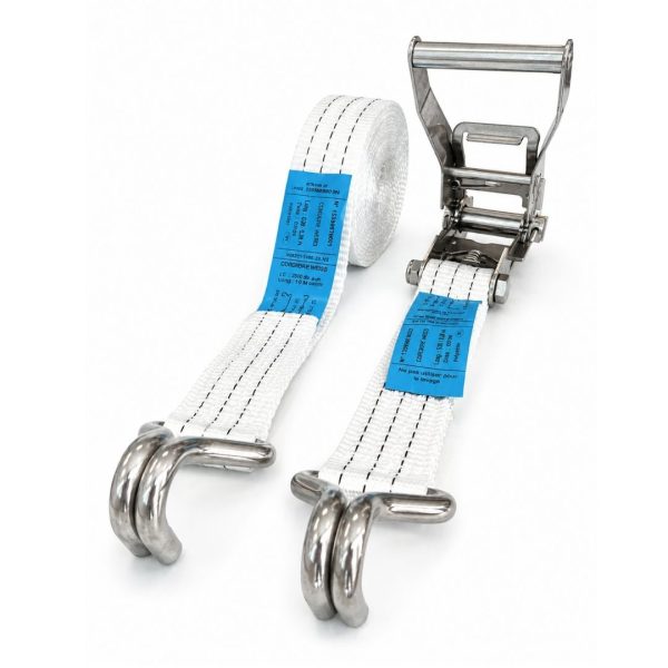 sangle d'Arrimage inox 50 mm, doigts rapprochés. en 12195-2