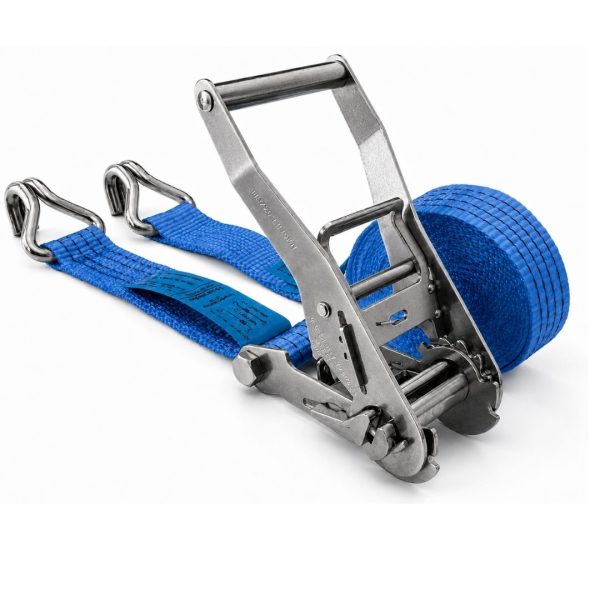sangle d'Arrimage inox largeur 50 mm, doigts rapprochés. en12195-2 bleue