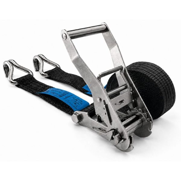 sangle d'Arrimage inox largeur 50 mm, doigts rapprochés. en12195-2 noire