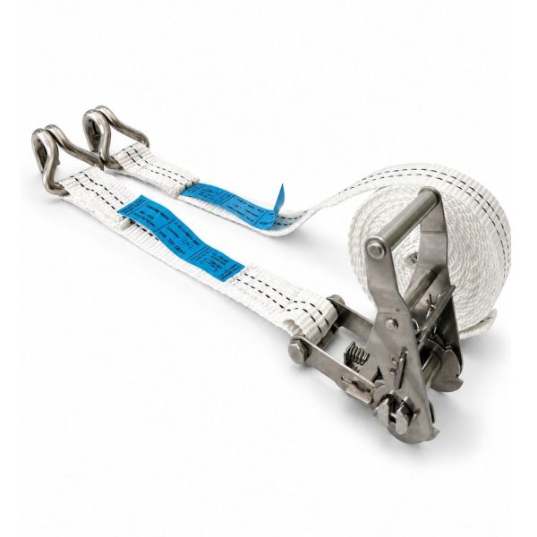 sangle d'arrimage inox largeur 35 mm crochets doigts rapprochés