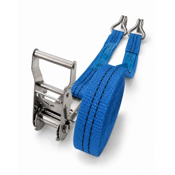 sangle d'arrimage inox largeur 35 mm bleue