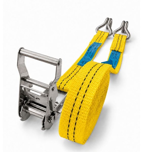 sangle d'arrimage inox largeur 35 mm jaune