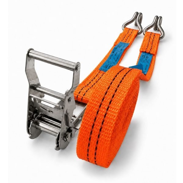 sangle d'arrimage inox largeur 35 mm orange