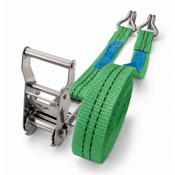 sangle d'arrimage inox largeur 35 mm verte