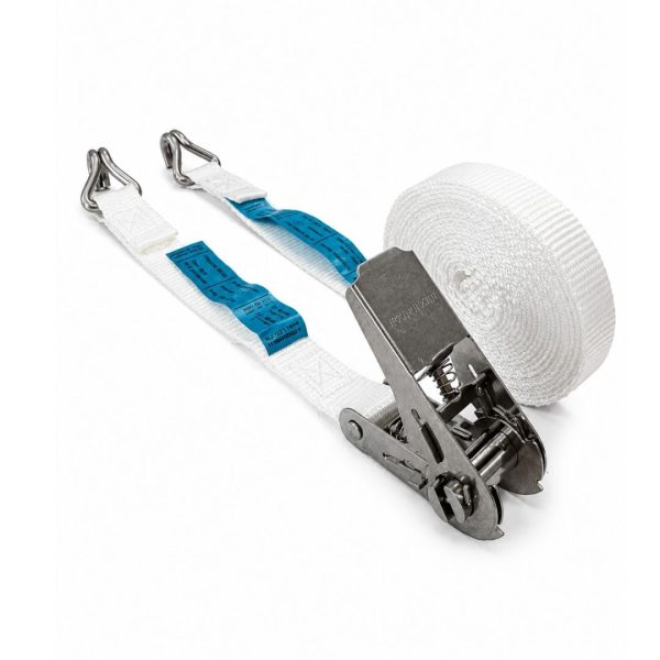sangle d'Arrimage largeur 25 mm INOX . EN 12195-2. BLANC