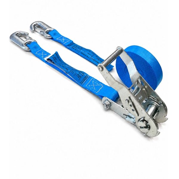 sangle d'arrimage largeur 25 mm, crochet linguet. EN 12195-2