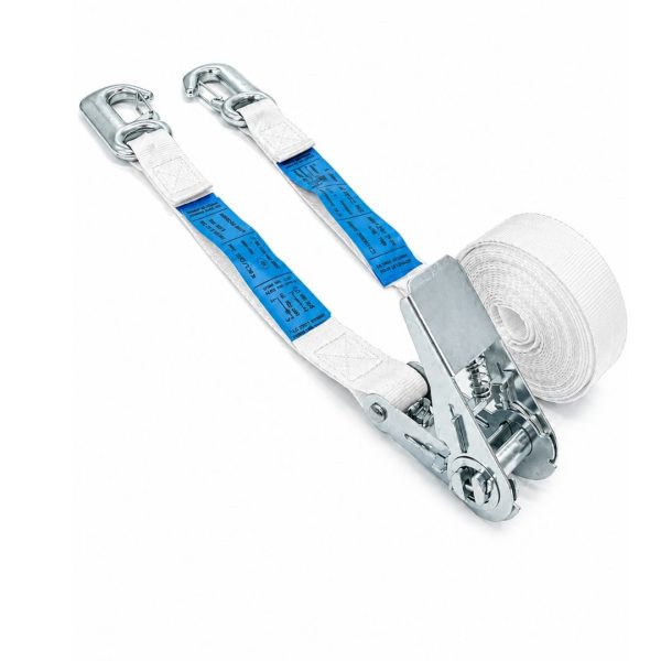 sangle d'arrimage 25 mm norme EN12195-2. BLANCHE