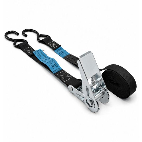 sangle d'arrimage moto largeur 25 mm .EN 12195-2. noire