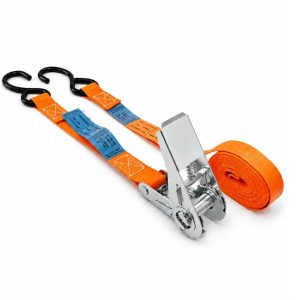 sangle d'arrimage moto largeur 25 mm .EN 12195-2. orange