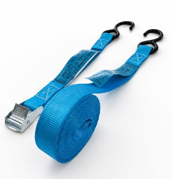 sangle d'arrimage 25 mm crochet moto. EN 12195-2