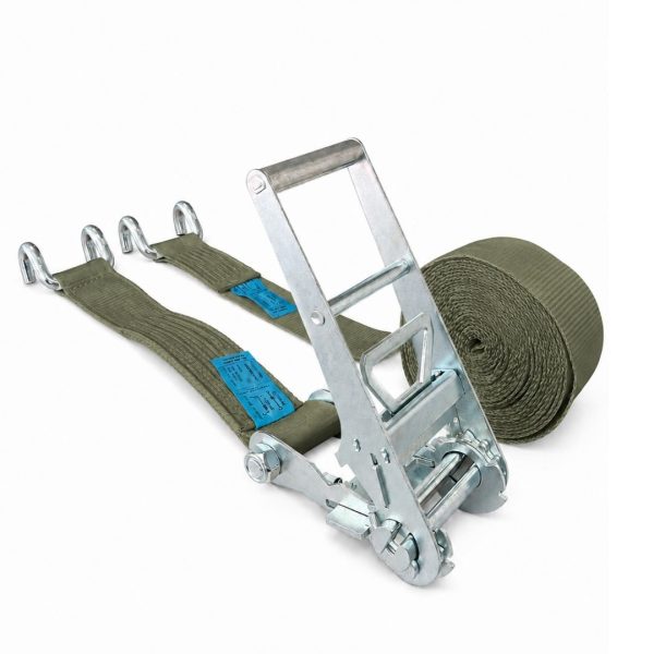 Sangle d'arrimage largeur 75 mm, 5000 daN, doigts écartés. EN 12195-2.