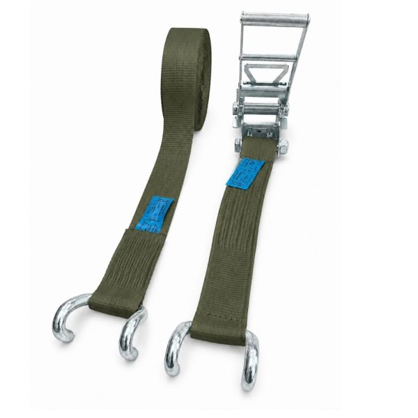 Sangle d'arrimage largeur 75 mm, 5000 daN, doigts écartés. EN 12195-2. vert