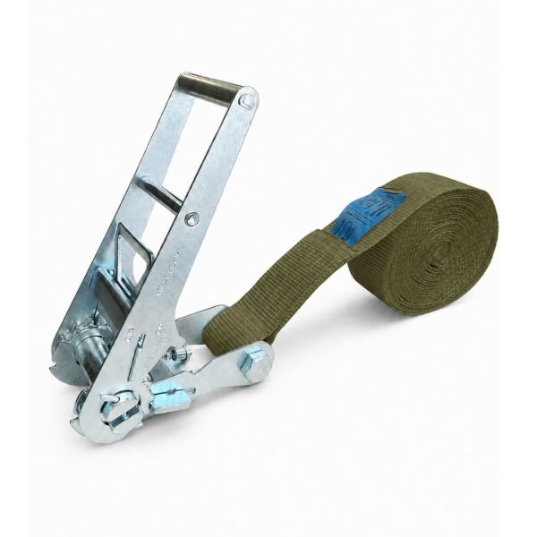 sangle d'arrimage 75 mm, ceinture, LC 10000 daN. EN 12195-2.vert
