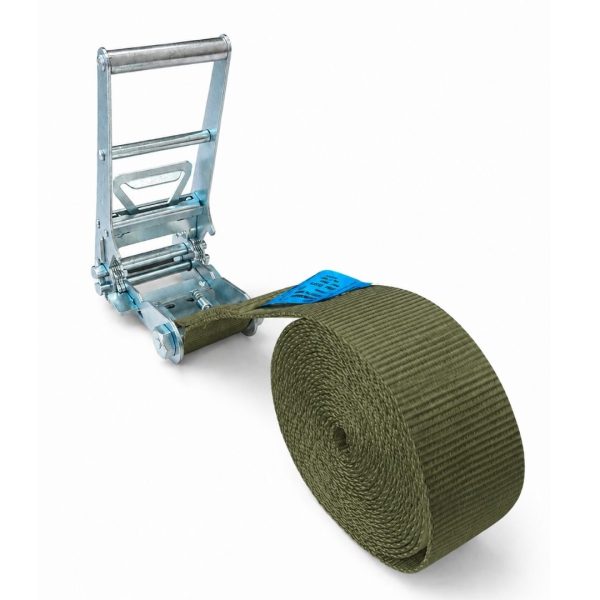 sangle d'arrimage 75 mm, ceinture, LC 10000 daN. EN 12195-2.verte