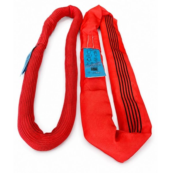 Elingue ronde COBRA, CMU 5 tonnes. rouge. EN 1492-2. COMPARAISON avec élingue standard