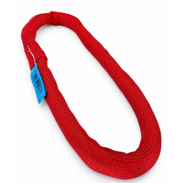 Elingue ronde COBRA, CMU 5 tonnes. rouge. EN 1492-2. corderie weiss