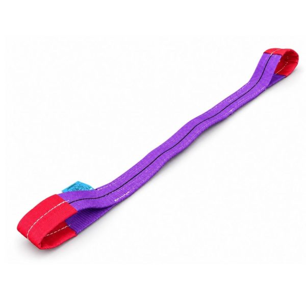 Sangle plate largeur 30 mm, CMU 1 tonne, boucles simples . EN 1492-1