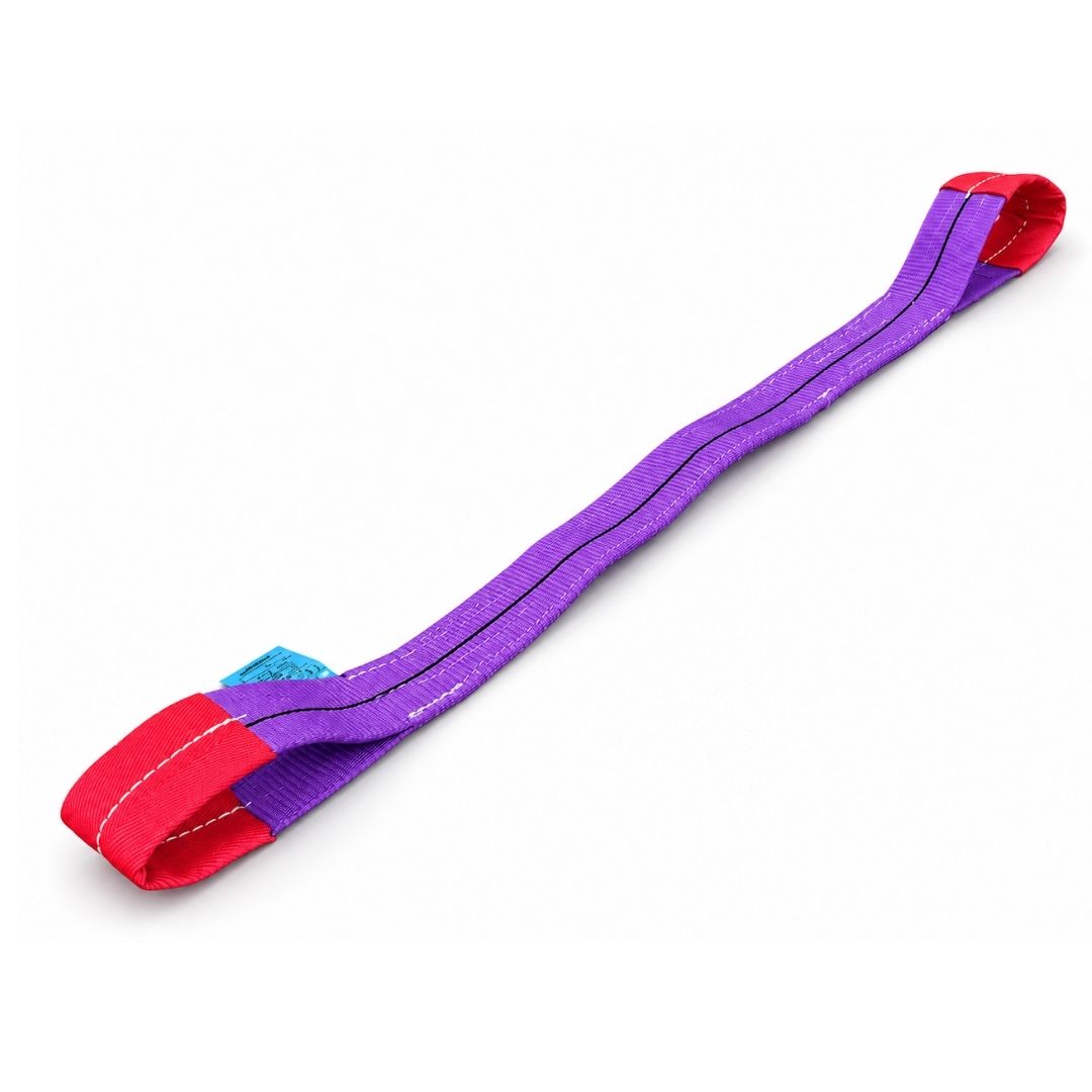Sangle plate largeur 30 mm, CMU 1 tonne, boucles simples . EN 1492-1